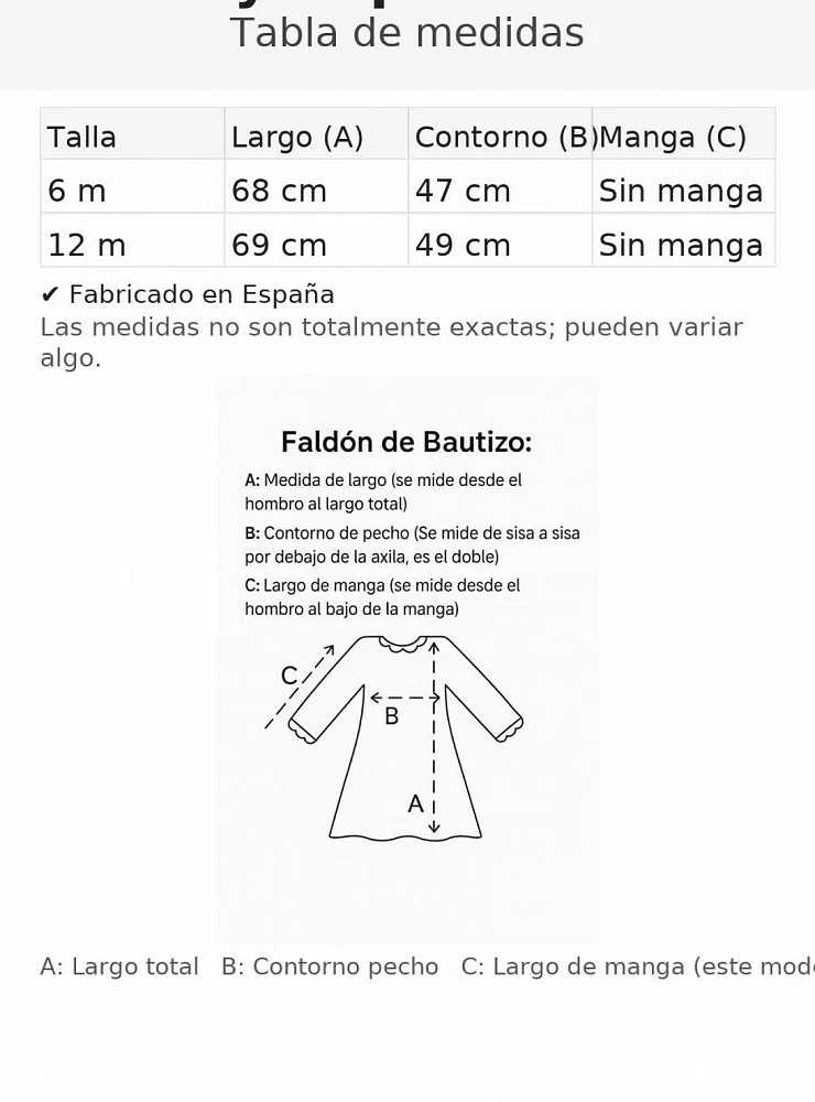 Conjunto unisex Faldón y capota en dos Colores. Modelo Azalea