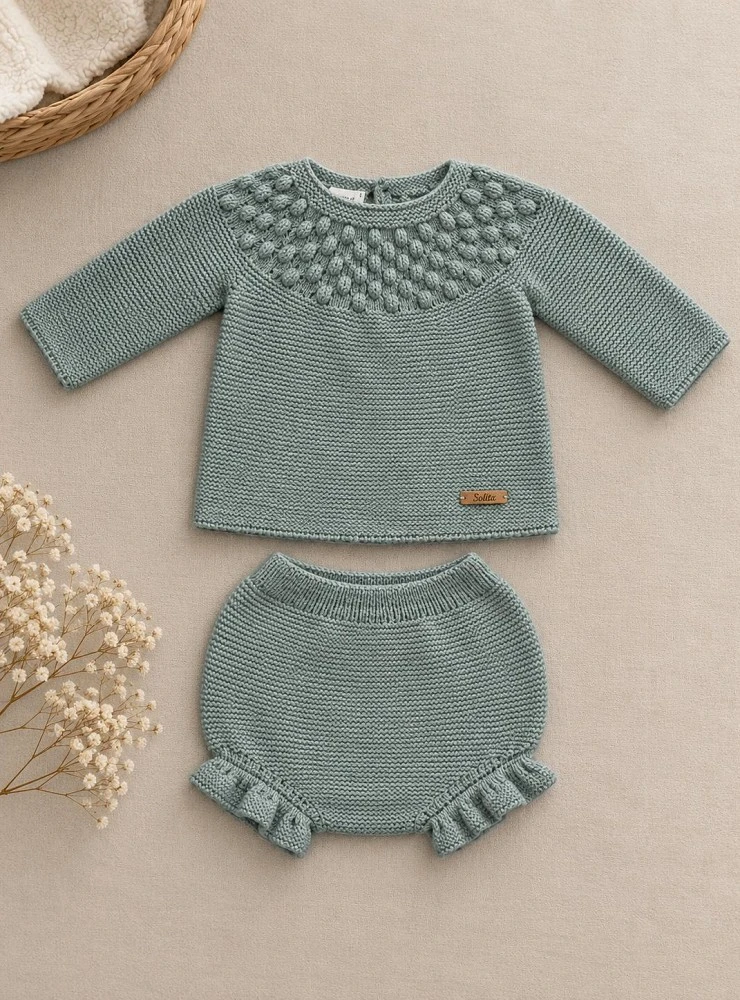 Conjunto unisex jersey y braguita Colección Salvia