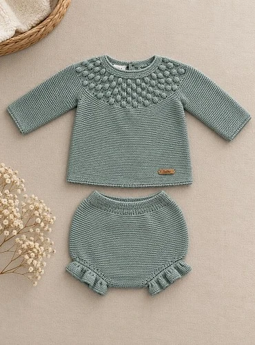 Conjunto unisex jersey y braguita Colección Salvia
