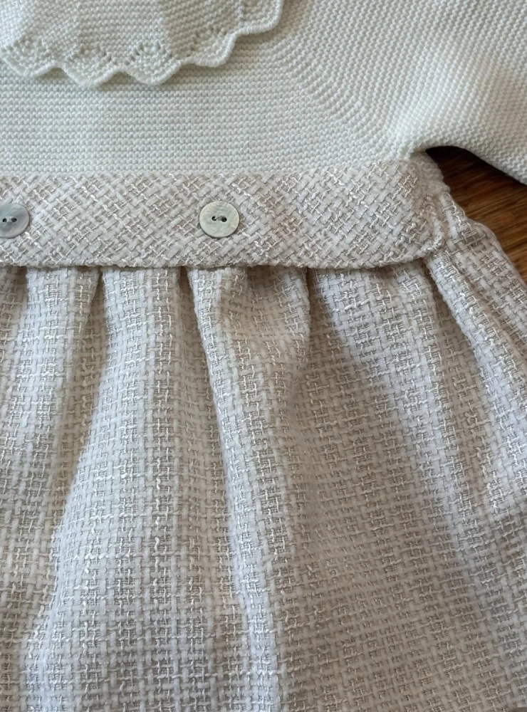Conjunto vestido y braga colección Derby. Tejido tipo Chanel