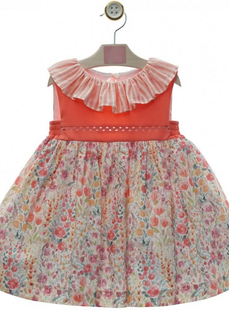 Coral flower dress Maya collection