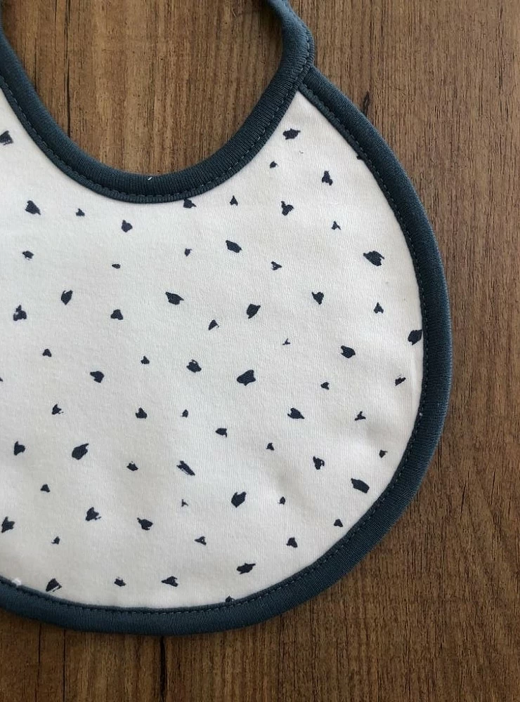 Cotton bib with terry. Vanilla Collection
