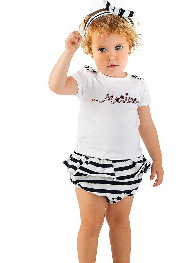 Cotton set for girl Marine collection