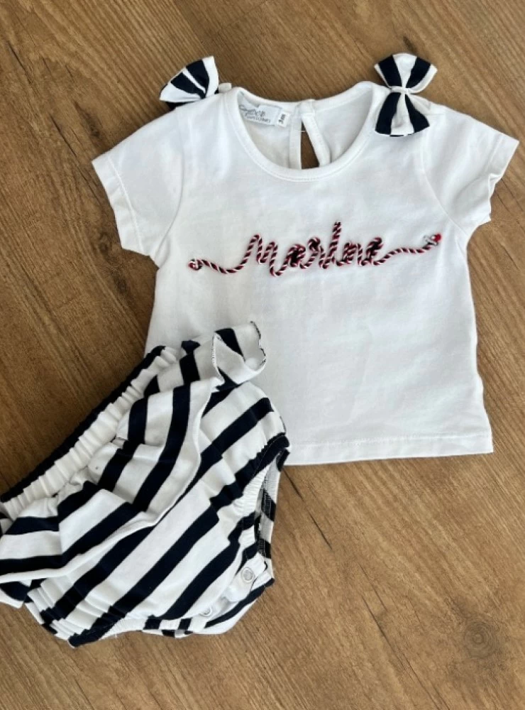 Cotton set for girl Marine collection