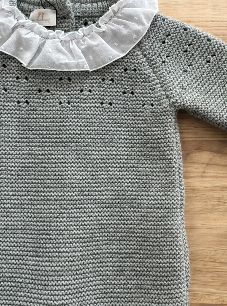 Cozy knitted romper in two colors from La Martinica