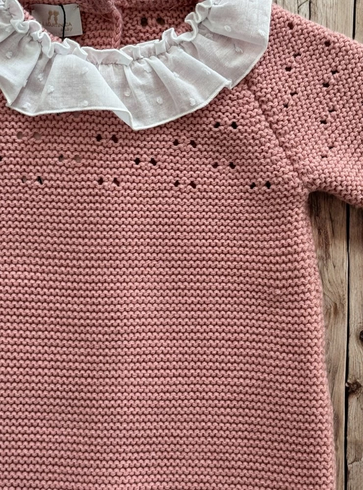 Cozy knitted romper in two colors from La Martinica