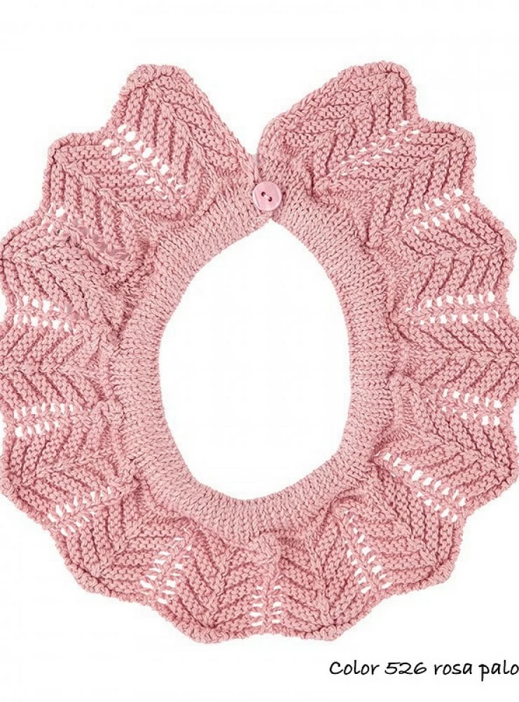 Cuello de punto calado de cóndor