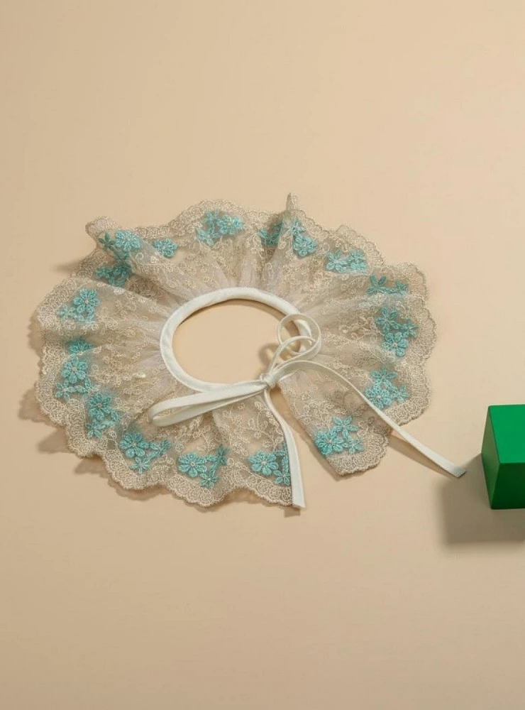 Cuello desmontable de encaje para bebé | Bautizo y ceremonia