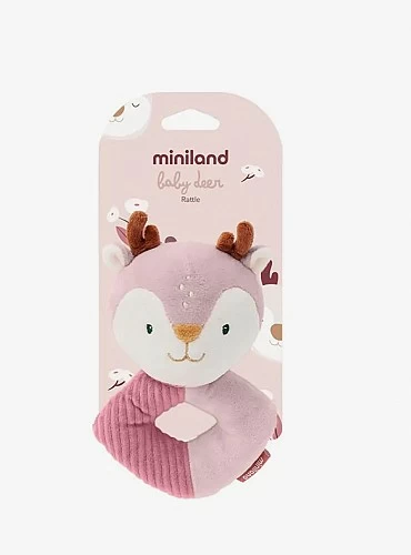 Deer teething rattle