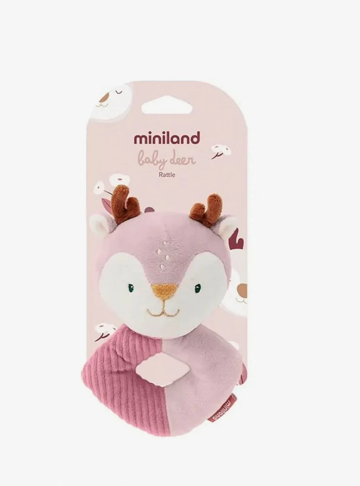 Deer teething rattle
