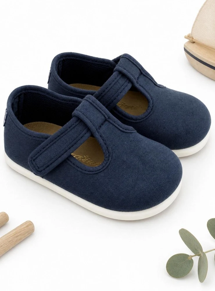 Denim-colored canvas Pepito for boys