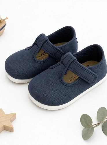 Denim-colored canvas Pepito for boys