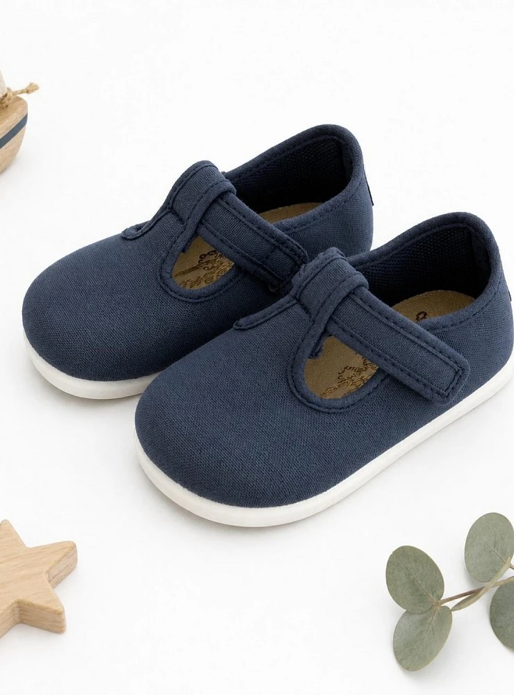 Denim-colored canvas Pepito for boys