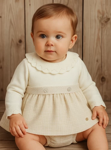 Derby collection dress and panty set. Chanel-style fabric.