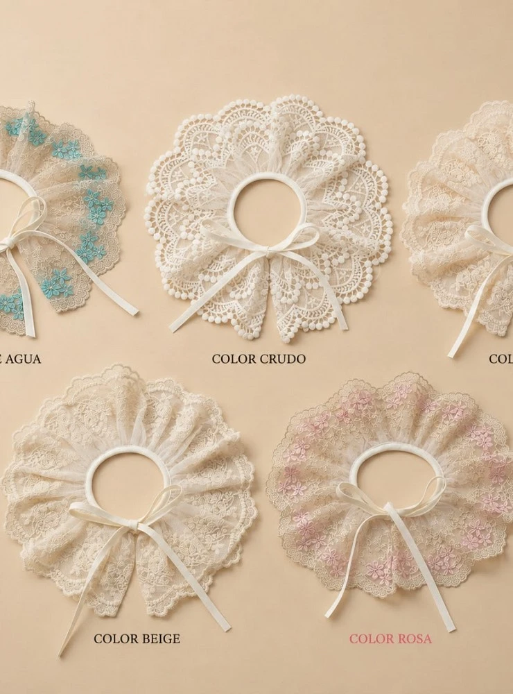 Detachable lace collar for baby | Christening and ceremony
