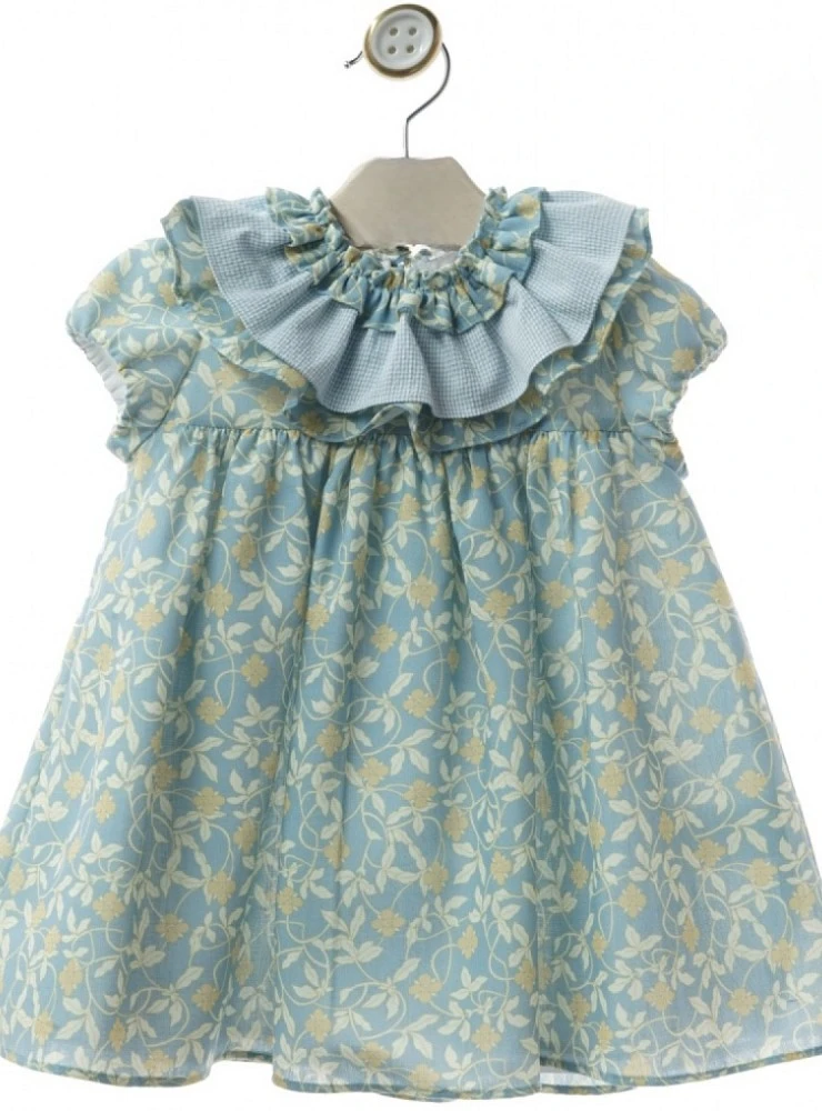 Dress with flowers and checks Pottery Collection