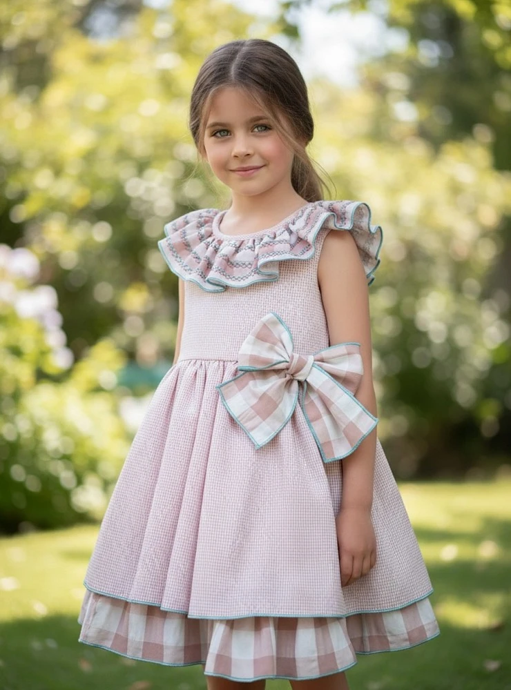 Dress with gingham check from the Strawberry and Cream collection