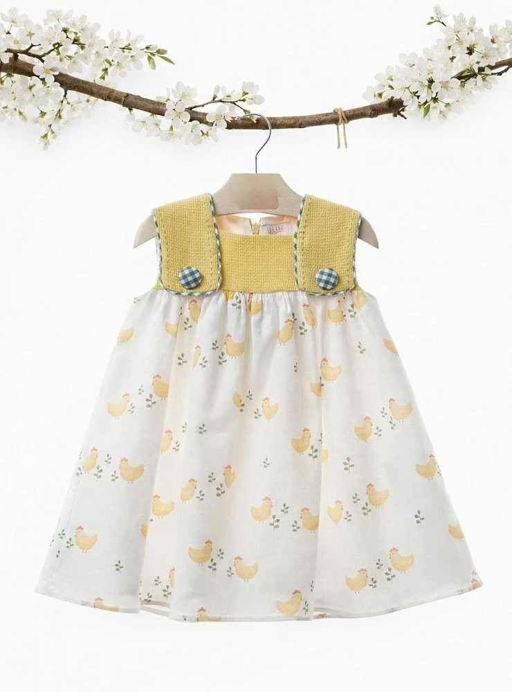 Dress with little hens, Anfora collection