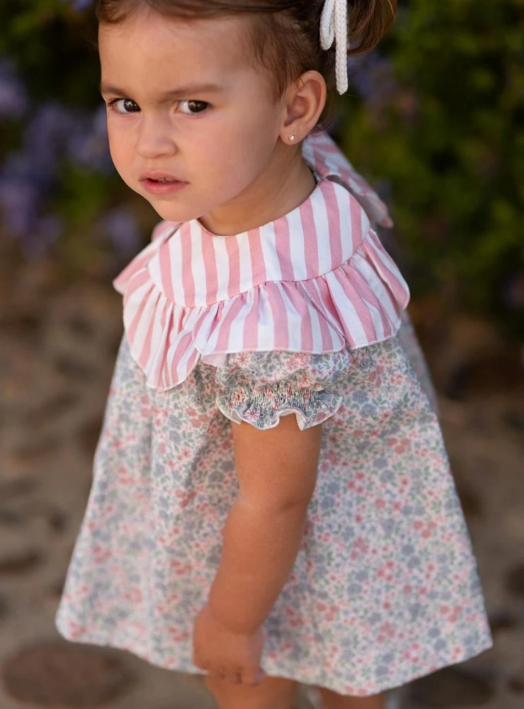 Dress with strawberry liberty collar