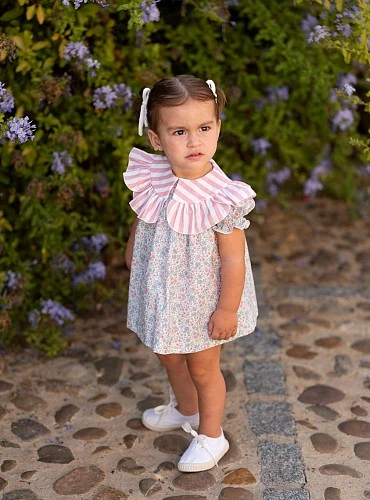 Dress with strawberry liberty collar