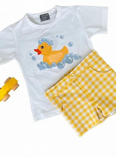 Duckling set for boy by Mon Petit Bonbon