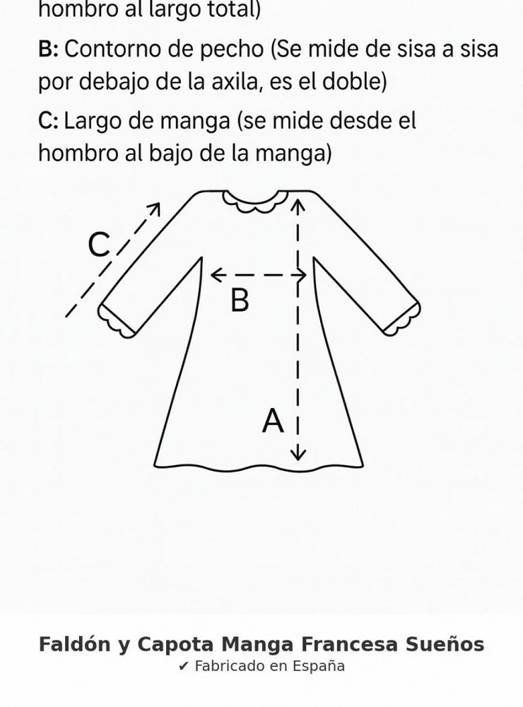 Faldón y capota con manga Francesa Colección Sueños