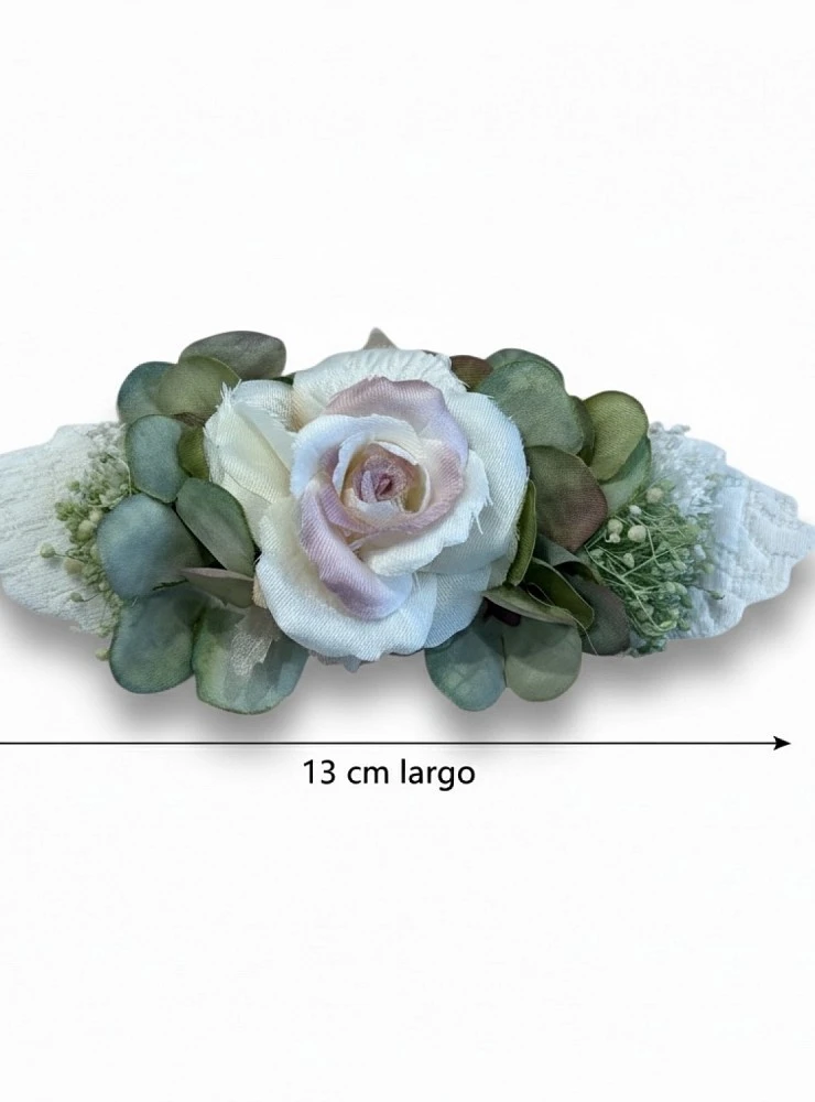 Flower clip fascinator. Two colors
