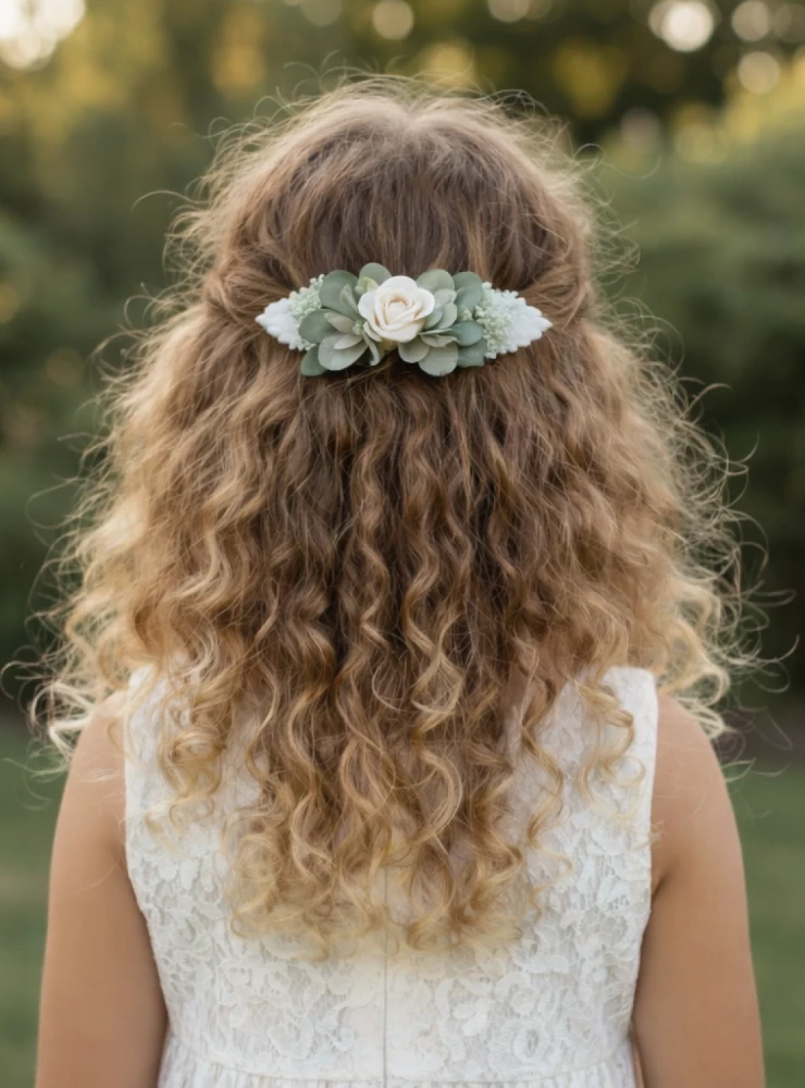 Flower clip fascinator. Two colors