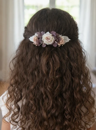 Flower clip fascinator. Two colors