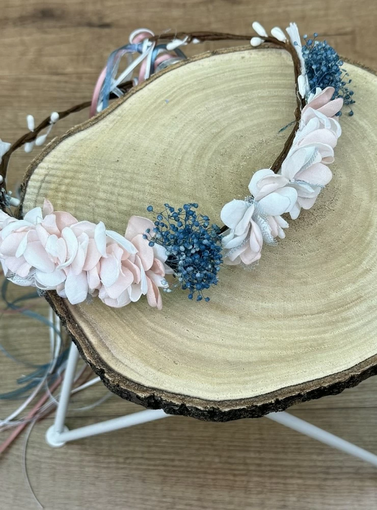 Flower crown or headband in three colors Ninfa Collection
