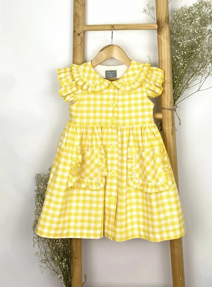 Gingham dress Patito collection by Mon Petit Bonbon