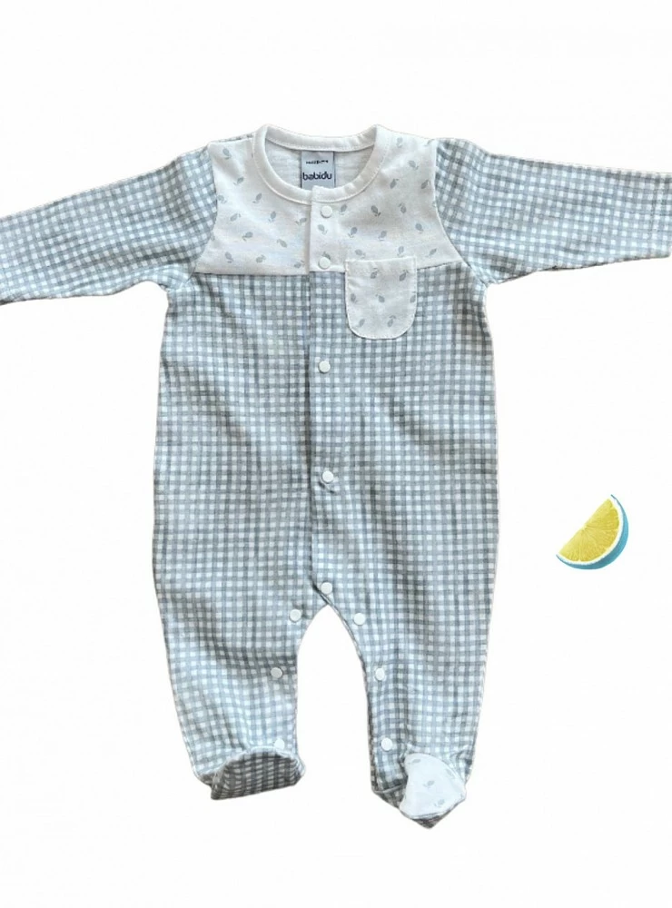 Gingham romper Lemons collection.