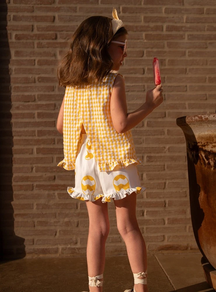 Girl's blouse and shorts set from the Riviera collection