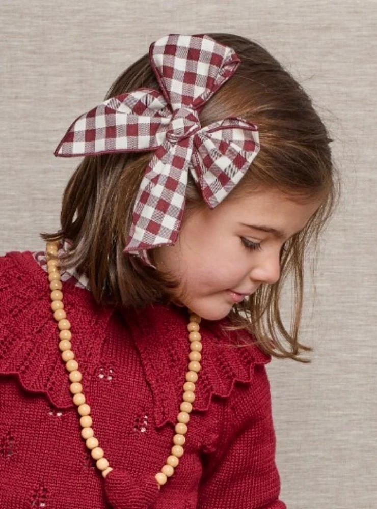 Girl's bow from the Baúl del Peque La Martinica collection with clip
