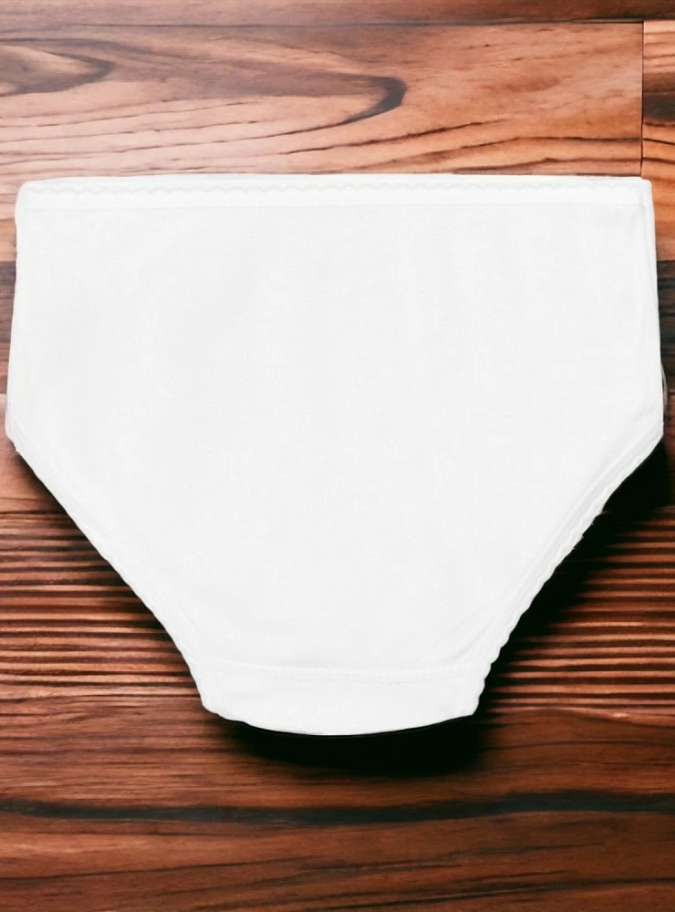 Girl's cotton panties White