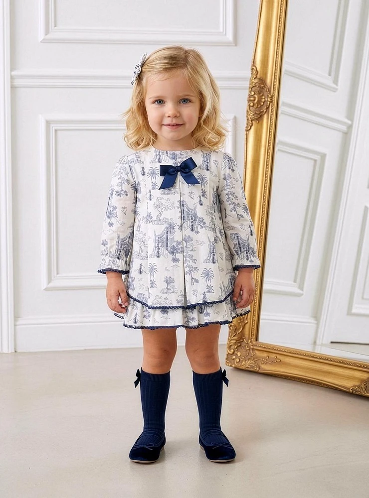 Girl's Jesus and Toile de Jouy panty set