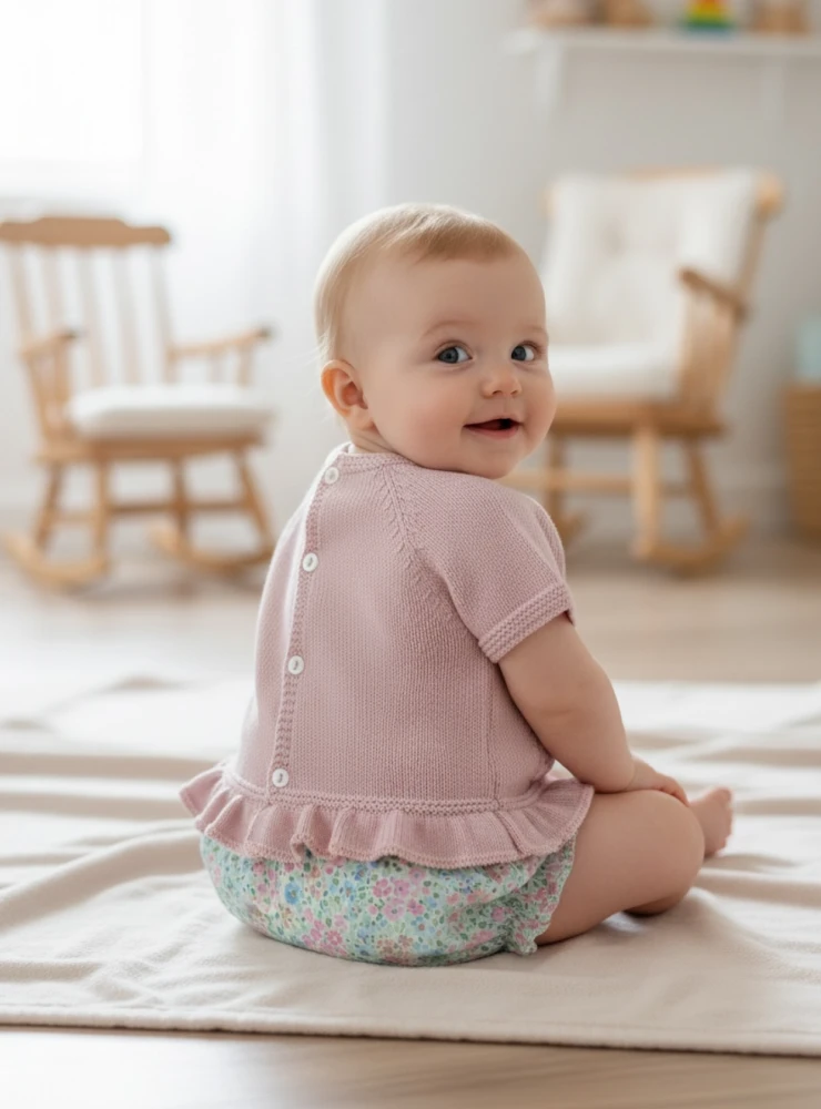 Girls' sweater and bloomers set from the Anna Collection