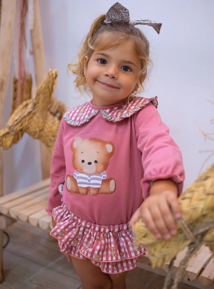 Girls' sweatshirt and bloomers set with Bears – Pio Pio
