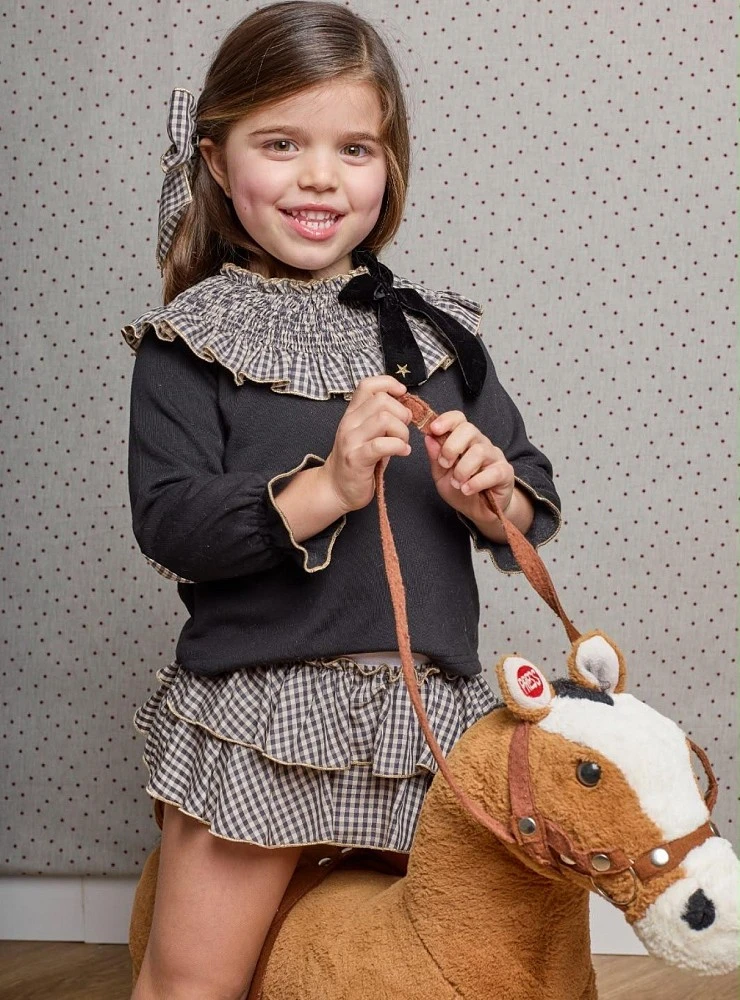 Girls' sweatshirt and briefs set – Nancy Collection by La Martinica