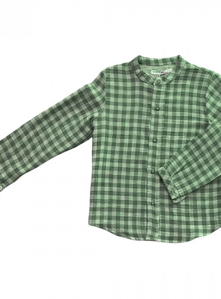 Green Olive Collection boy's shirt. Eve Children