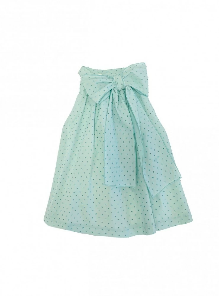 Green plumeti dress Mint Green collection by Eve Children