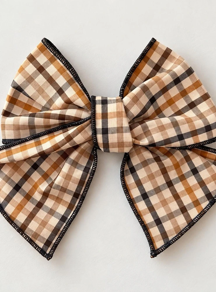 Hair bow for girls – La Martinica Castaña Collection