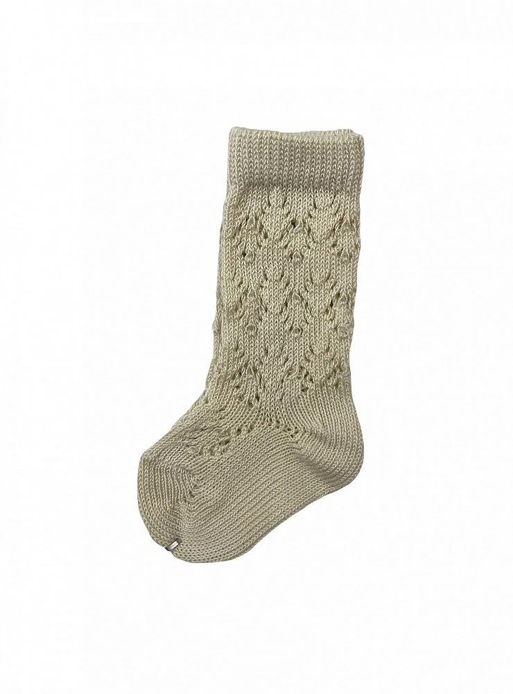 High openwork unisex sock.