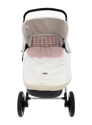 I get three uses for a universal carrycot. White and pink