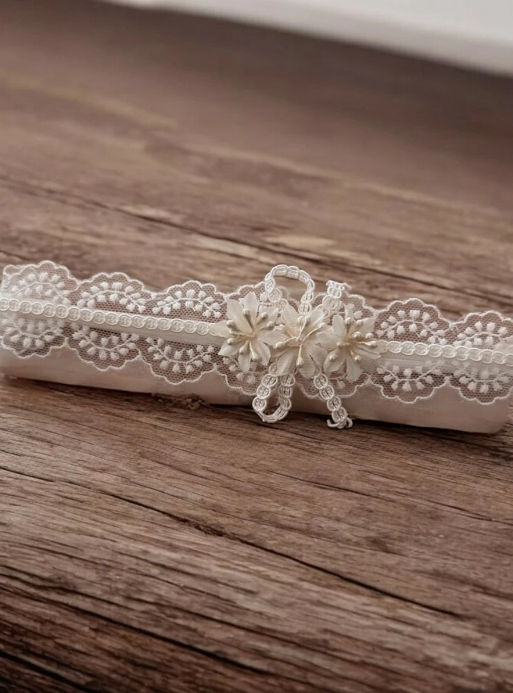 Ivory Baptism Headband