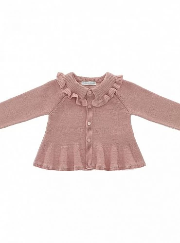 Jacket for girls in powder pink.