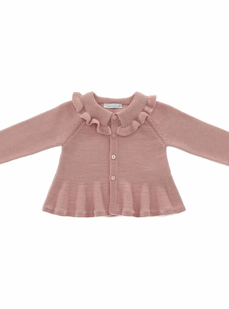 Jacket for girls in powder pink.