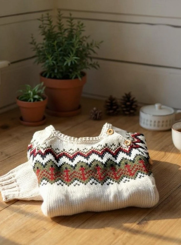 Jersey de punto para bebé niño colección Greca
