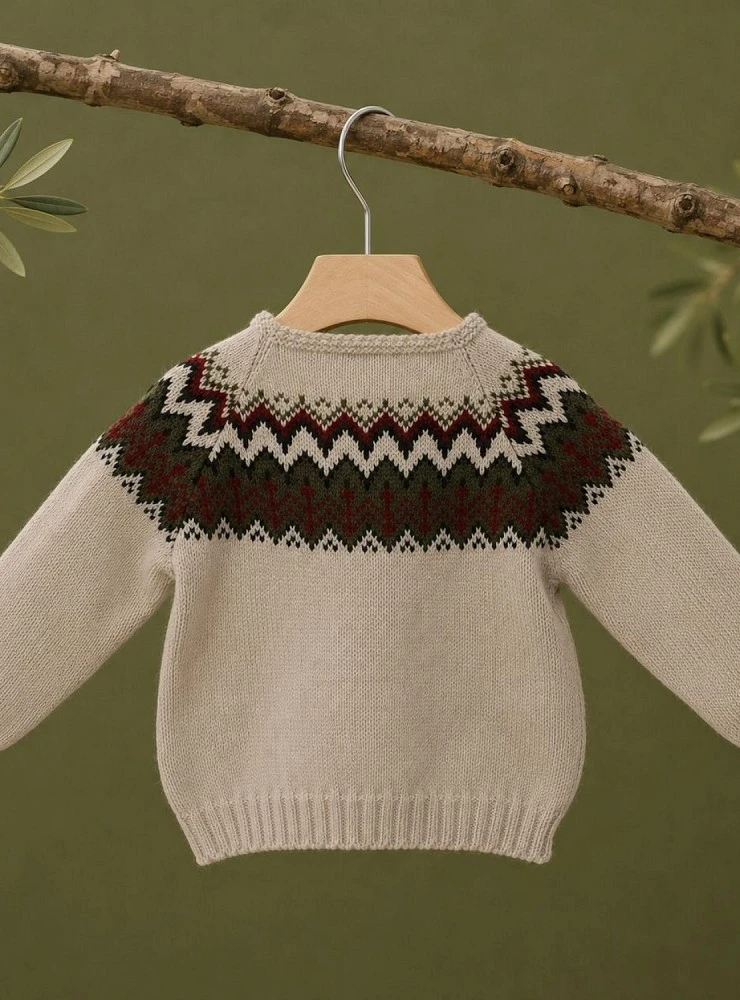 Jersey de punto para bebé niño colección Greca