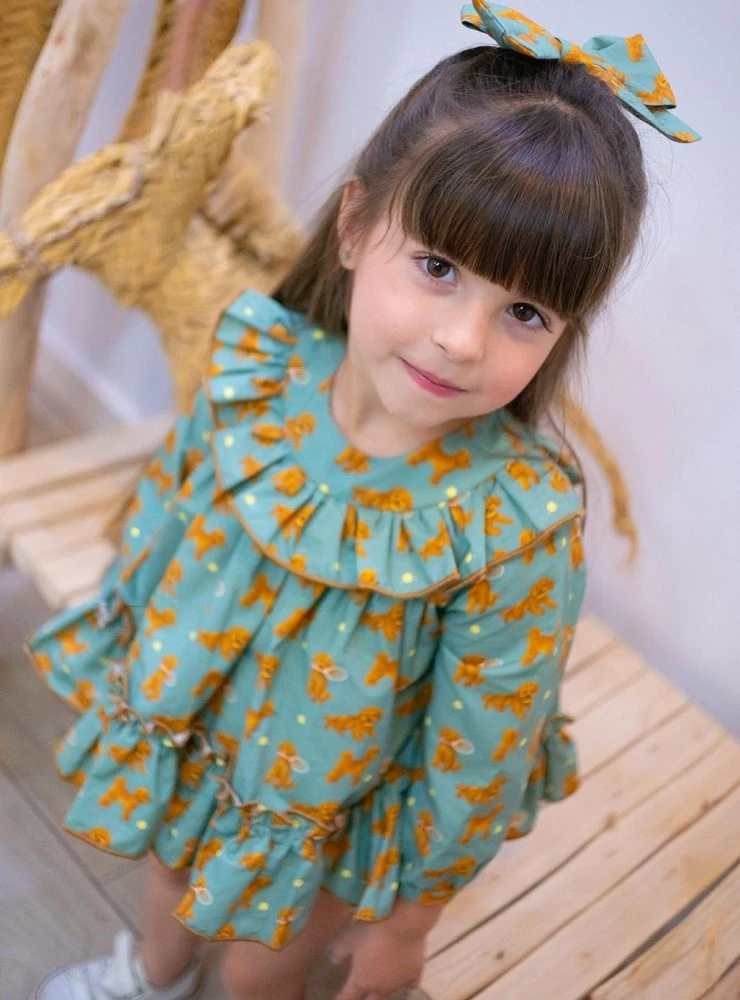 Jesusito niña con braga estampado perros – Mon Petit